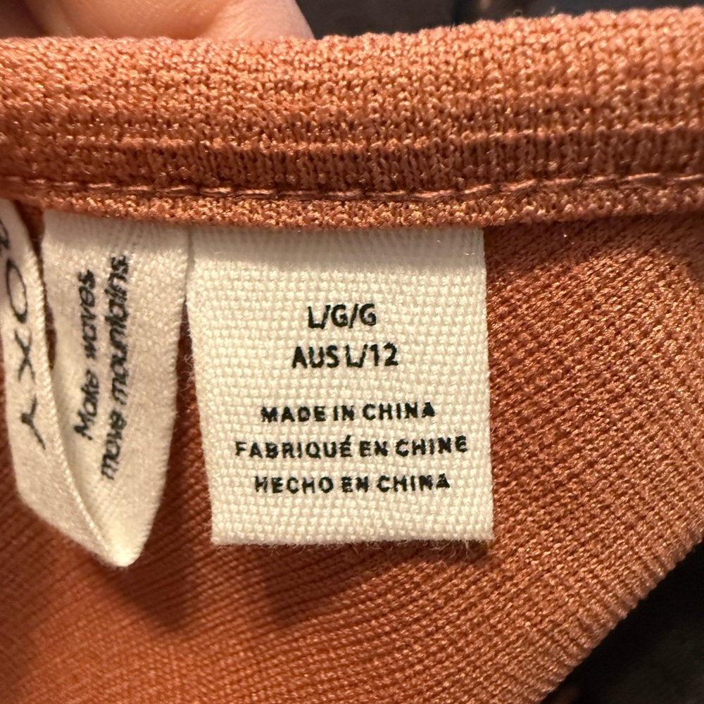 Roxy Terracotta Knit Top - Picture 5 of 8